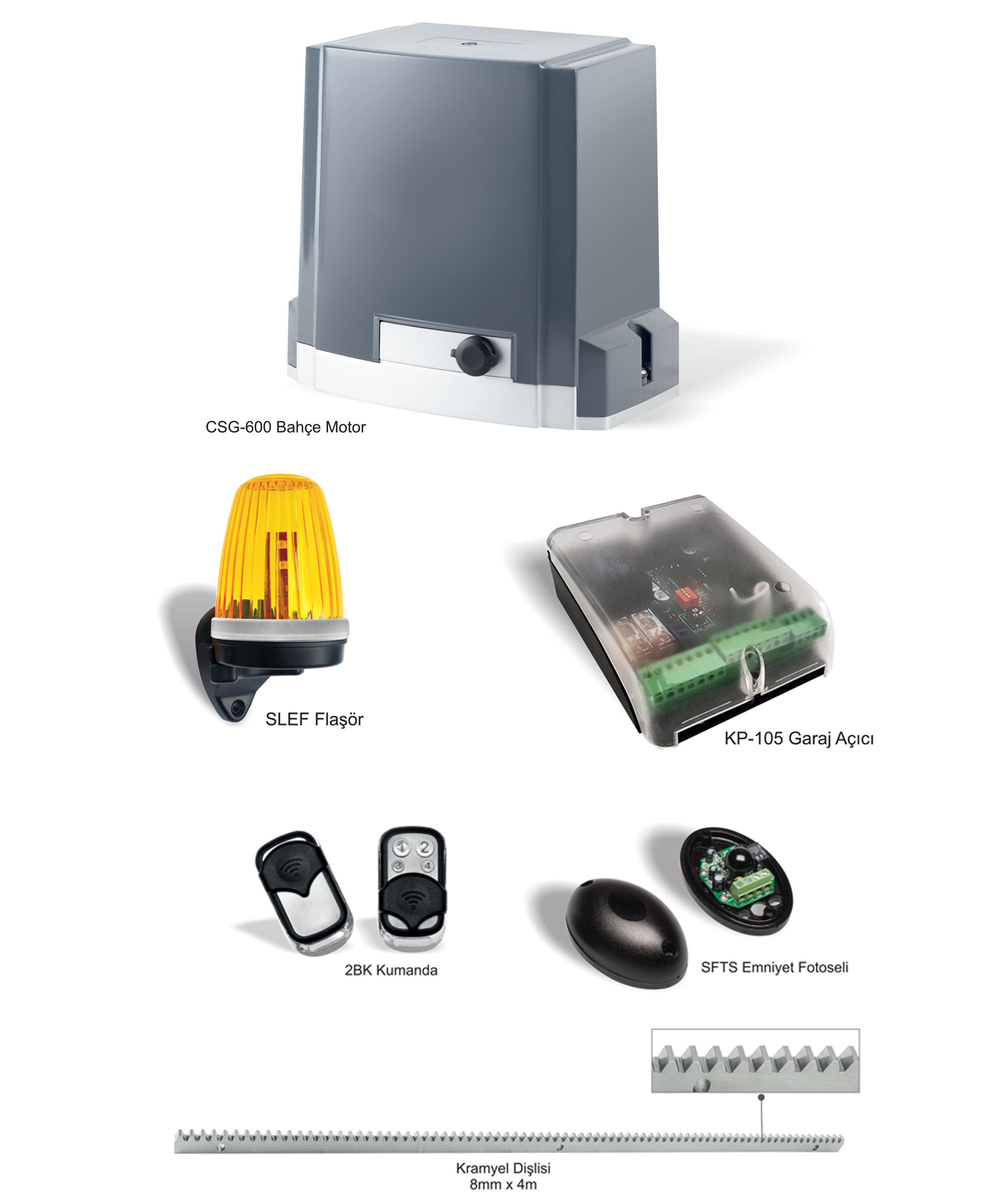 CSG-600 KİT KAYAR KAPI KOTORU 600 KG